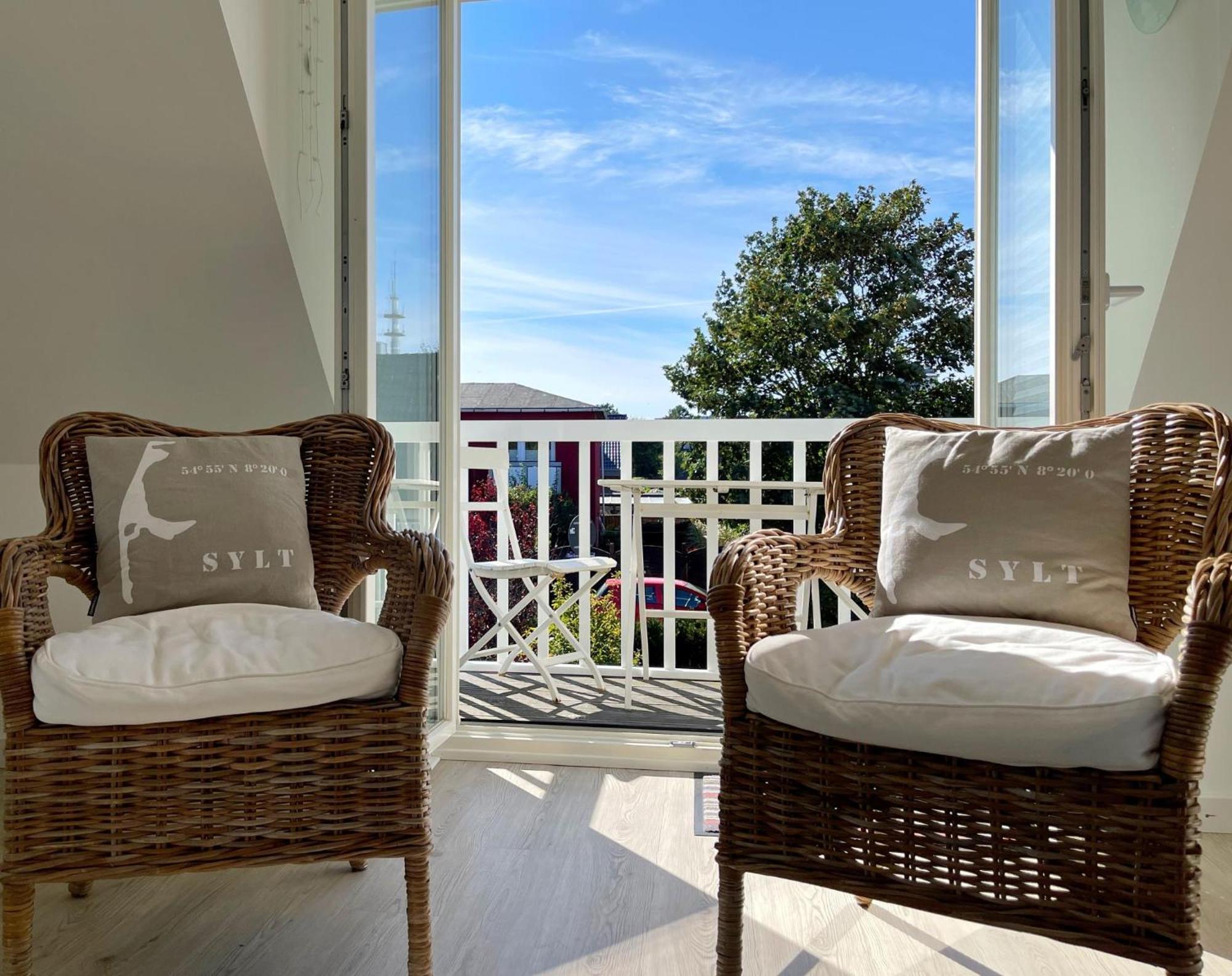 Apartamento Haus Dünenrose App 2 mit Balkon Westerland Exterior foto